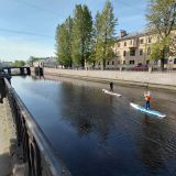 Балтийское море, фото отдыхающего в мае