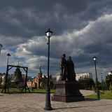 Река Ока, фото отдыхающего в июле