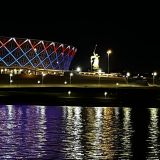 Река Волга, фото отдыхающего в августе