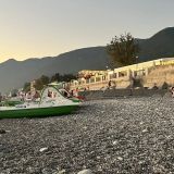 Гагра, фото отдыхающего в августе