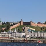 Река Волга, фото отдыхающего в сентябре
