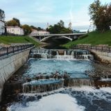 Витебск, фото отдыхающего в сентябре