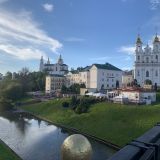 Витебск, фото отдыхающего в сентябре