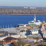 Река Волга, фото отдыхающего в октябре