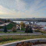 Река Волга, фото отдыхающего в октябре