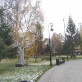 Омская область, фото отдыхающего в октябре